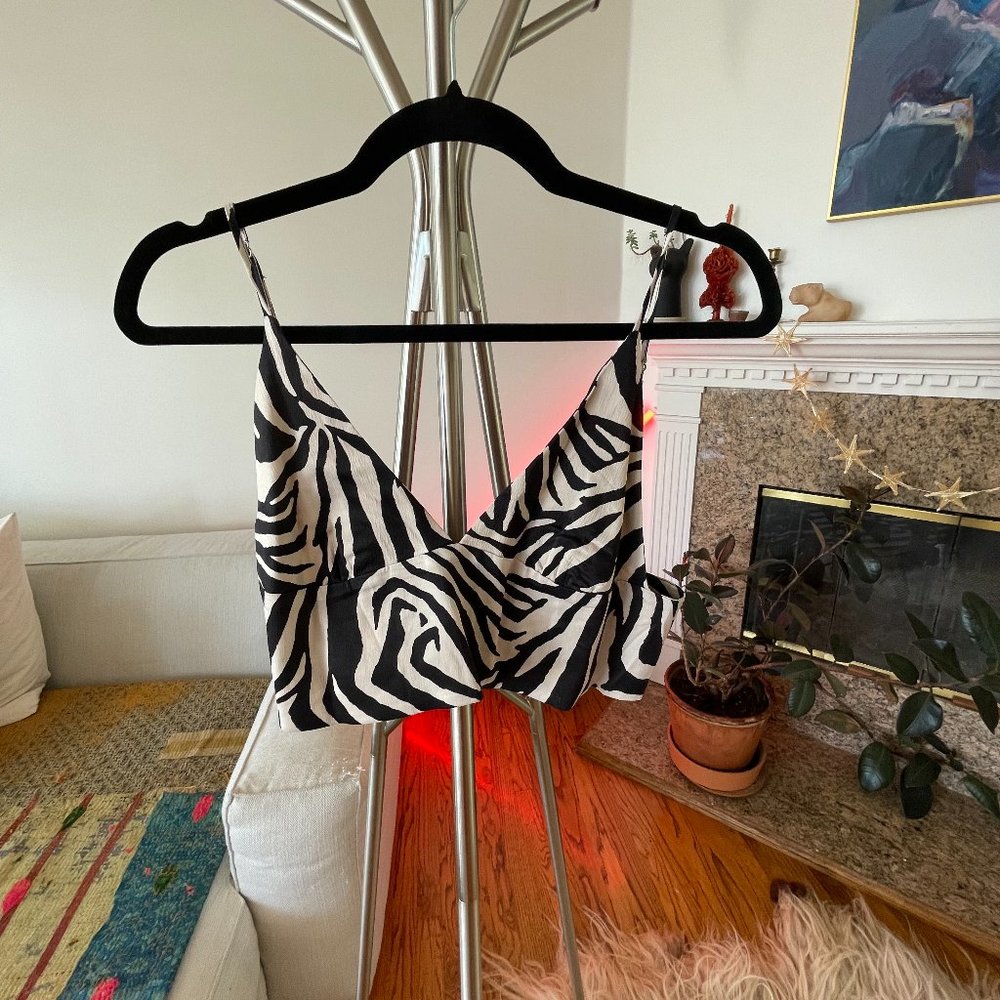 Zara Zebra Crop Top